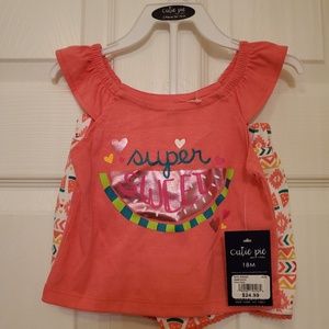 18 month girl short & top set